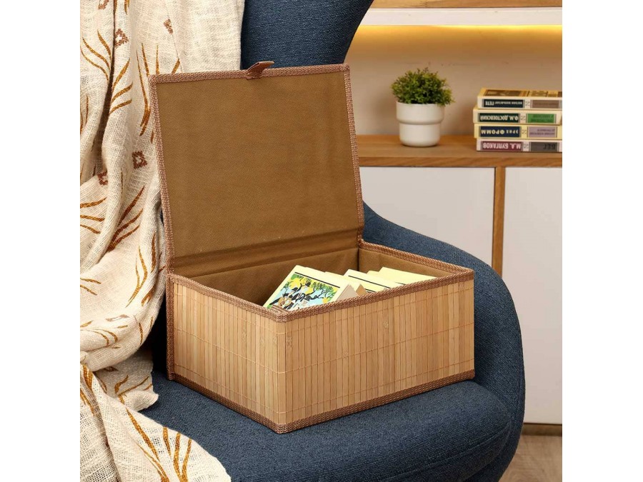 Корзина стеллажная с крышкой 