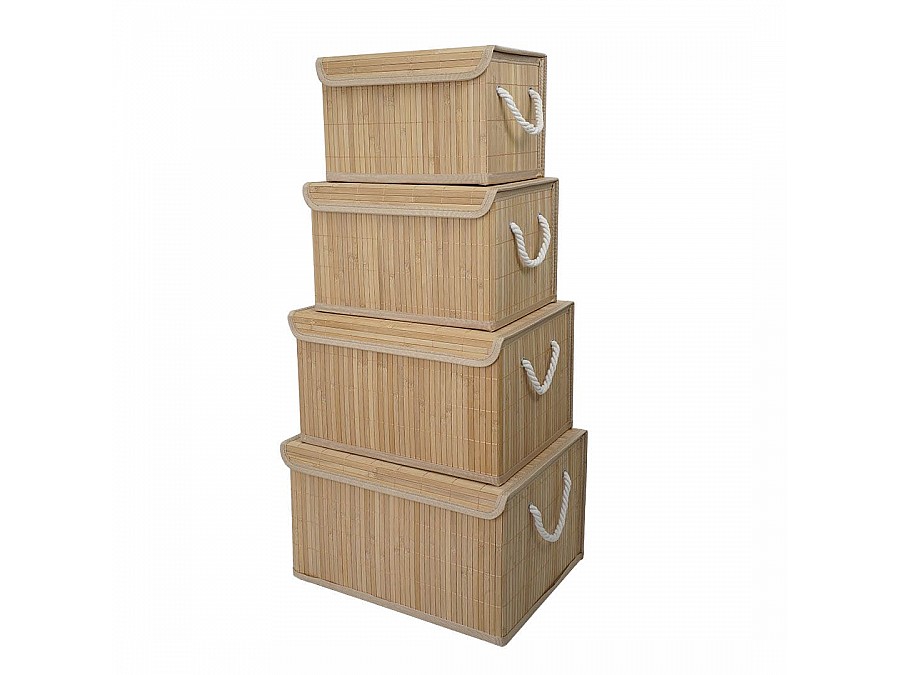 Корзина стеллажная с ручками и крышкой 