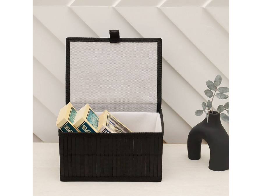 Корзина стеллажная с крышкой 