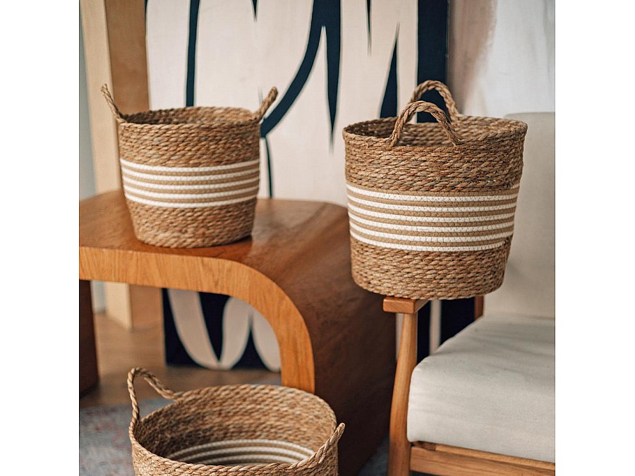 Корзина для хранения с ручками 