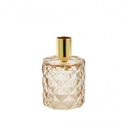 Декоративный подсвечник, бежевый, золотой, Eden-02