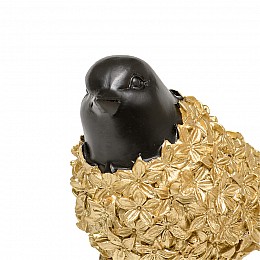 Птица декоративная, Д160 Ш80 В150, золотой, черный