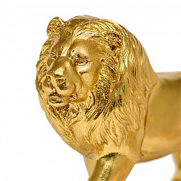 Лев декоративный, Д315 Ш91 В175, золотой