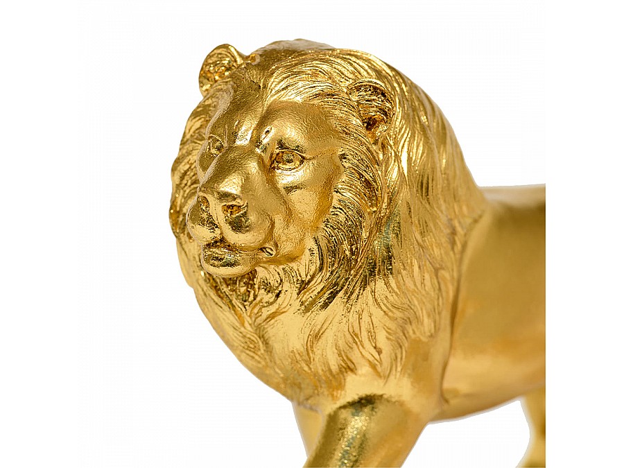 Лев декоративный, Д315 Ш91 В175, золотой