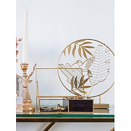 Декоративная композиция Экзотика, Д260 Ш70 В300, золотой