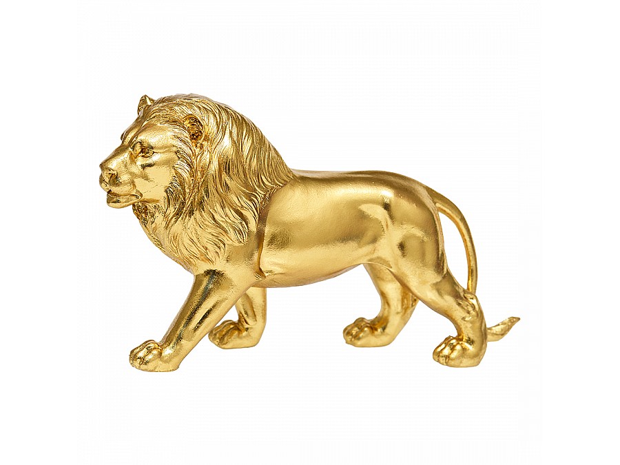 Лев декоративный, Д315 Ш91 В175, золотой