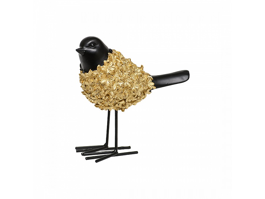 Птица декоративная, Д160 Ш80 В150, золотой, черный