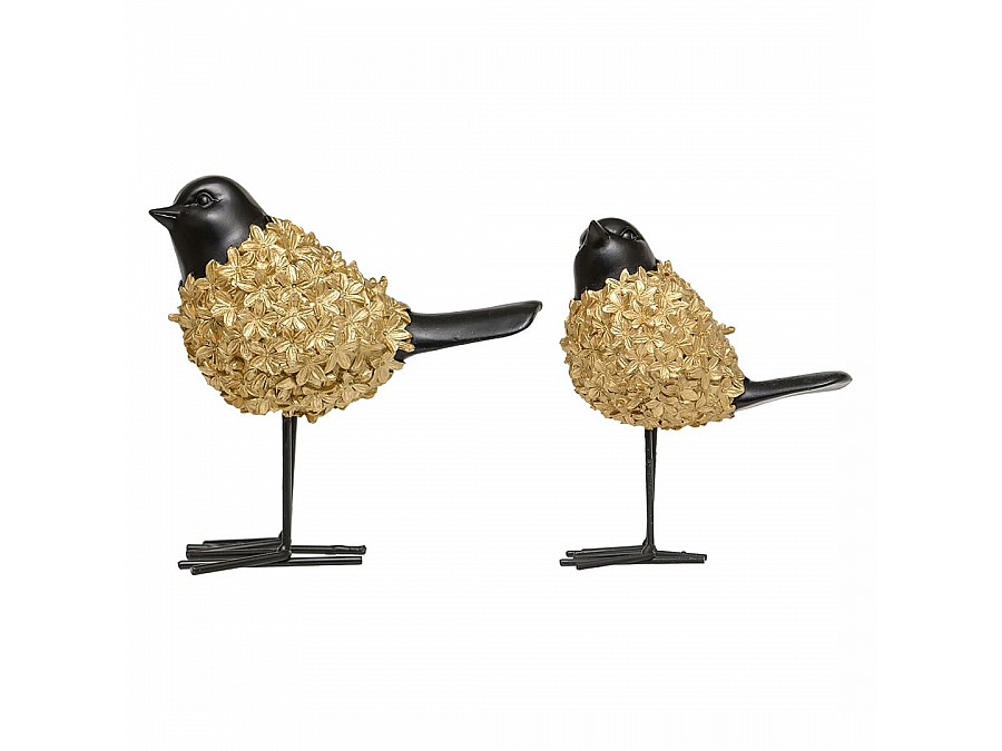 Птица декоративная, Д122 Ш70 В135, золотой, черный