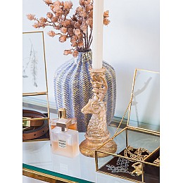 Подсвечник Олень, Д105 Ш82 В190, золотой