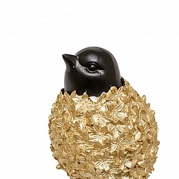 Птица декоративная, Д122 Ш70 В135, золотой, черный