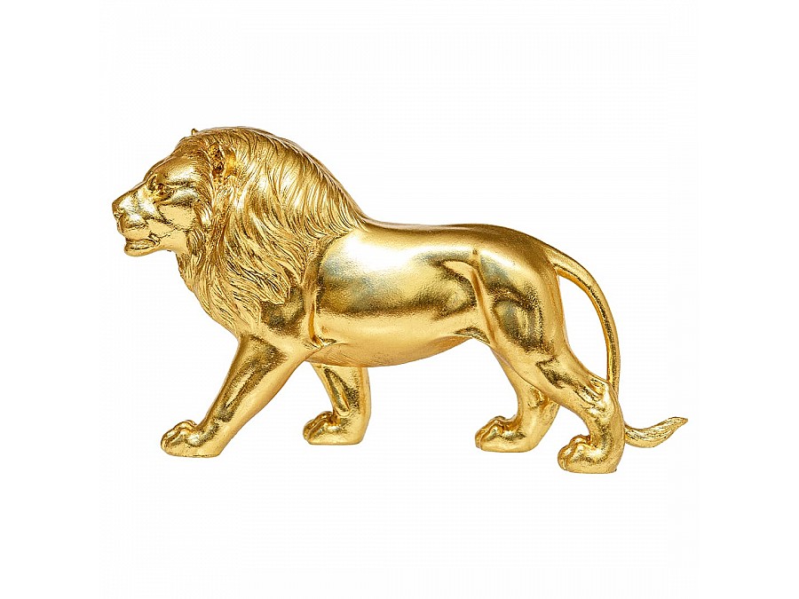 Лев декоративный, Д315 Ш91 В175, золотой