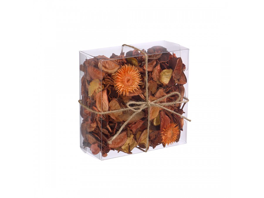 Набор сухоцветов из натуральных материалов, с ароматом апельсина, Д130 Ш60 В130, короб