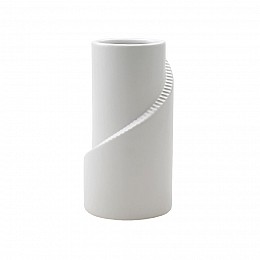 Декоративная ваза Изгиб, Д105 Ш105 В200, белый