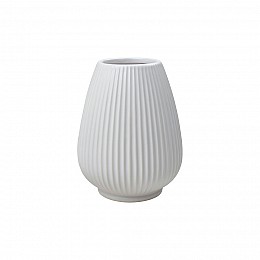 Декоративная ваза Рельеф, Д155 Ш155 В200, белый