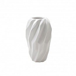 Декоративная ваза Вихрь, Д135 Ш135 В250, белый