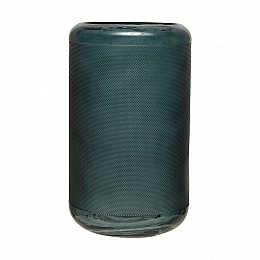 Декоративная ваза из стекла Цилиндр, Д148 Ш148 В253, синий