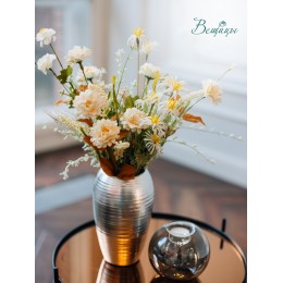 Декоративная ваза Модерн, Д120 Ш120 В200, металлический