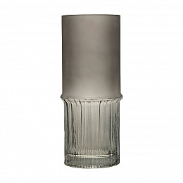 Декоративная ваза из комбинированного стекла, Д111 Ш111 В255, серый