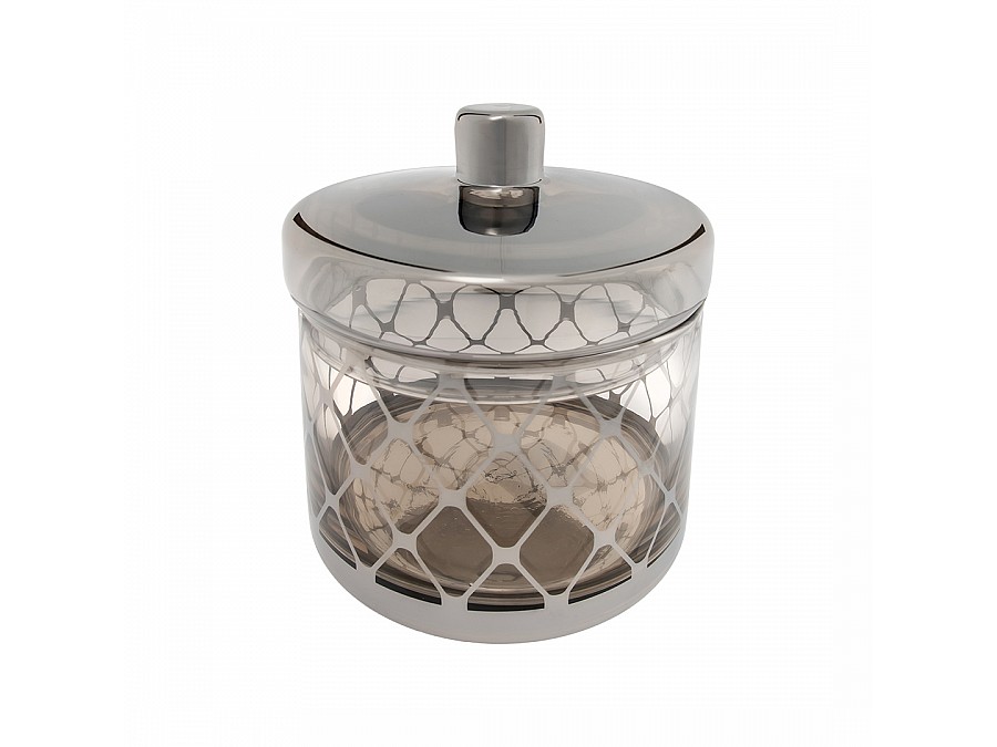 Ваза-конфетница из стекла c крышкой, Д160 Ш160 В160