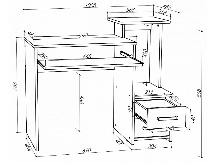 Стол компьютерный Джаз 24