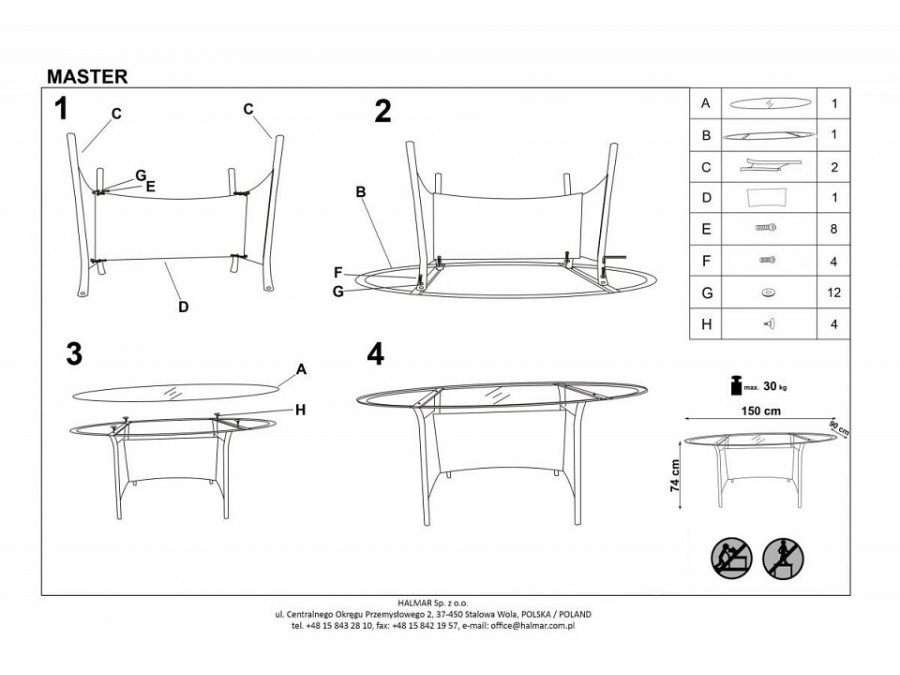 Стол обеденный Master