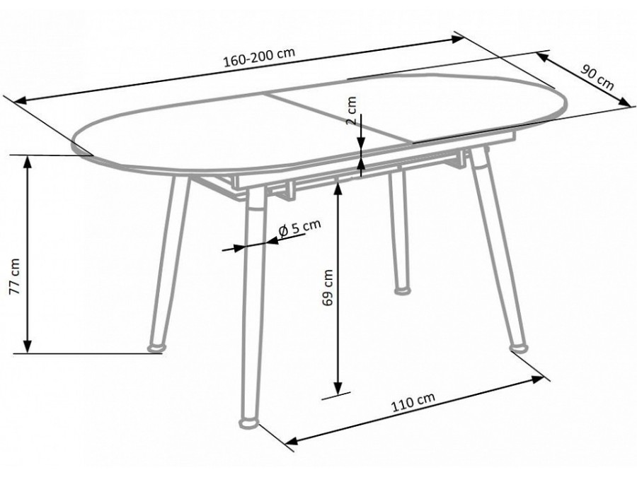 Стол обеденный Caliber
