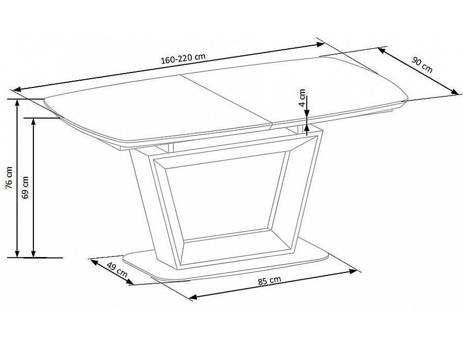 Стол обеденный Blacky