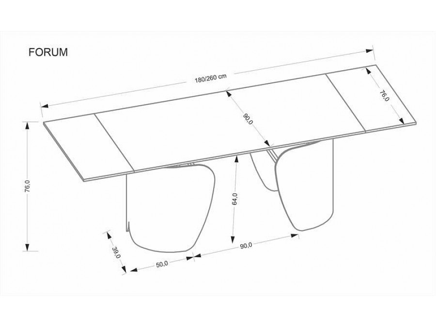 Стол обеденный Forum 180