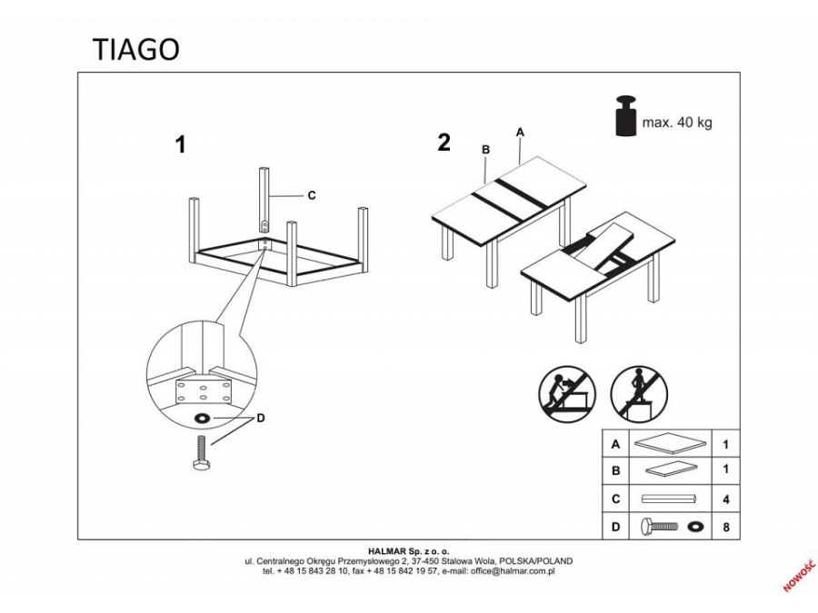Стол обеденный Tiago 2
