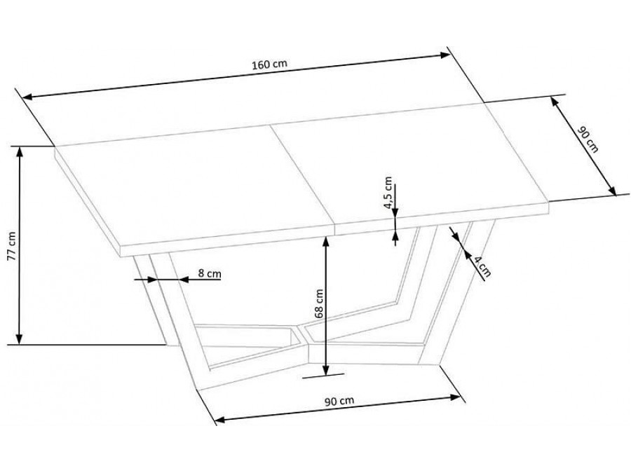 Стол обеденный Massive 2 160