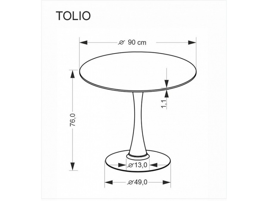 Стол обеденный Tolio 90