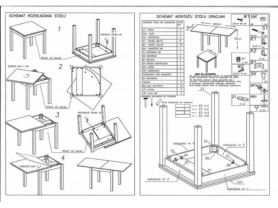 Стол обеденный Gracjan