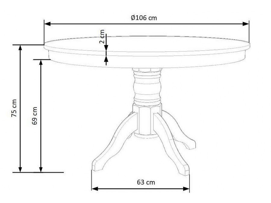 Стол обеденный Gloster