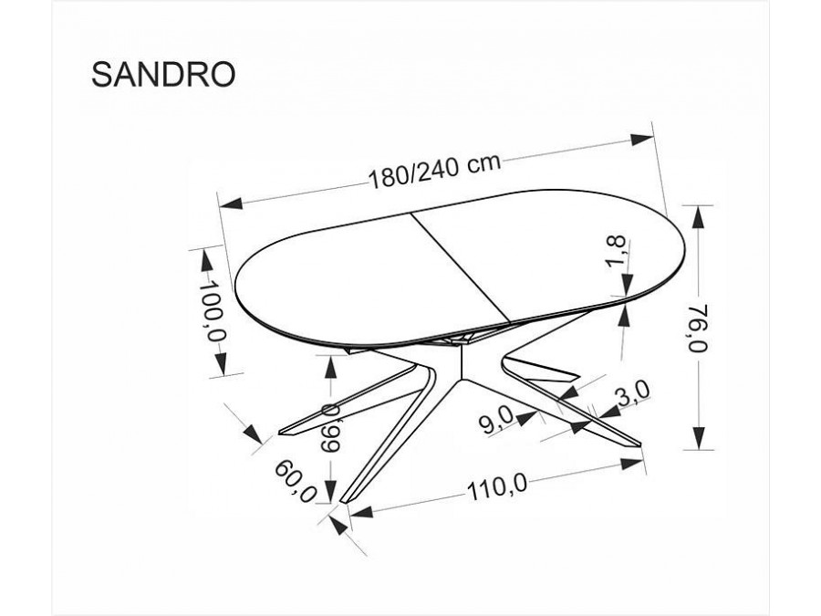 Стол обеденный Sandro