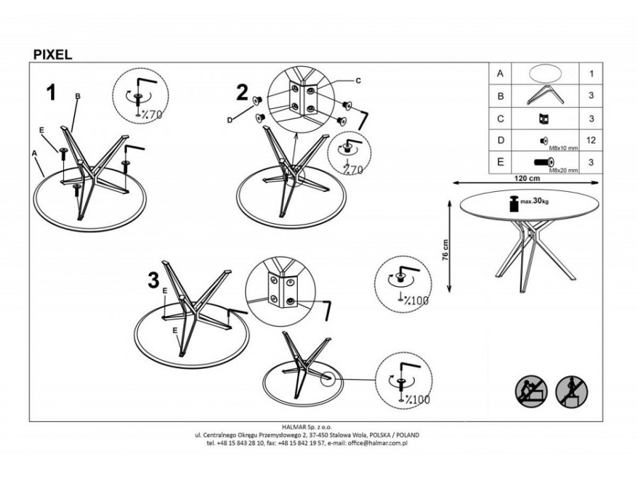 Стол обеденный Pixel 2