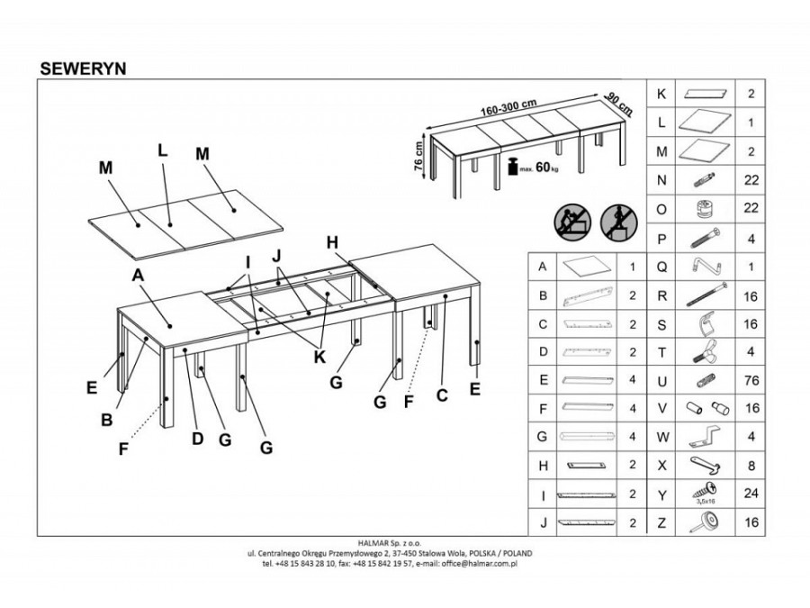 Стол обеденный Seweryn