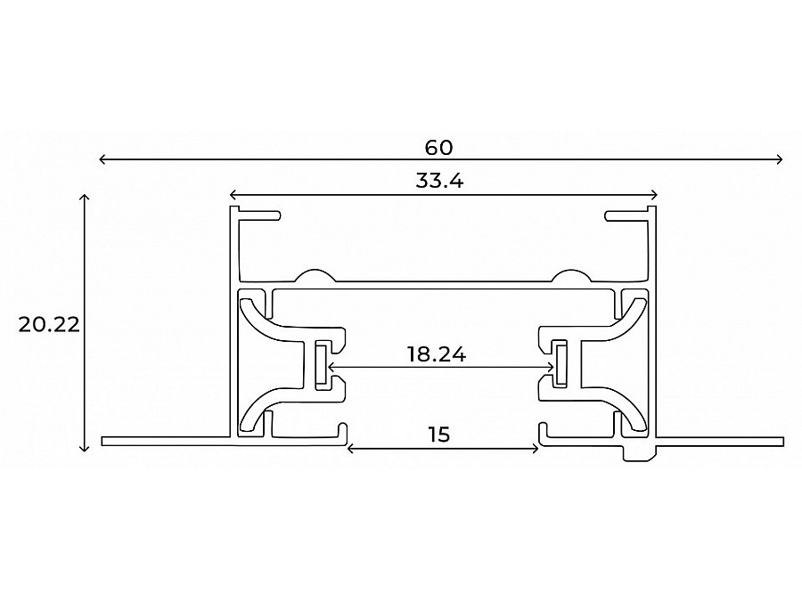 Трек встраиваемый Hesby Lighting Skylite 0012