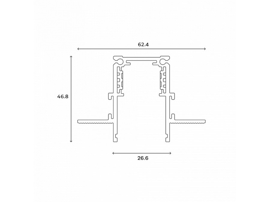 Трек встраиваемый Hesby Lighting ElDeko HSBL_0184