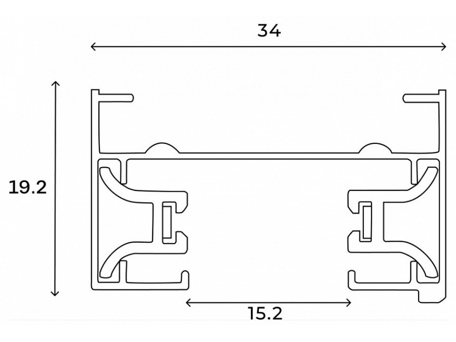 Трек накладной Hesby Lighting Skylite HSBL_0212