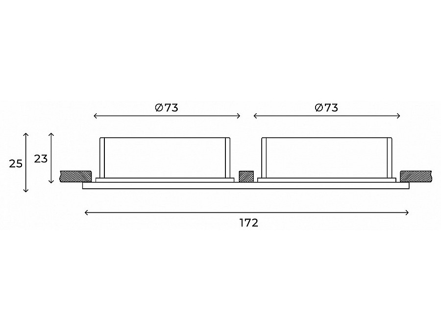 Встраиваемый светильник Hesby Lighting Eclipse HSBL_0111