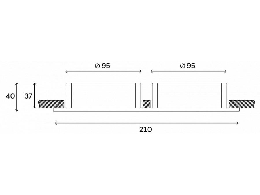 Встраиваемый светильник Hesby Lighting Core HSBL_0231