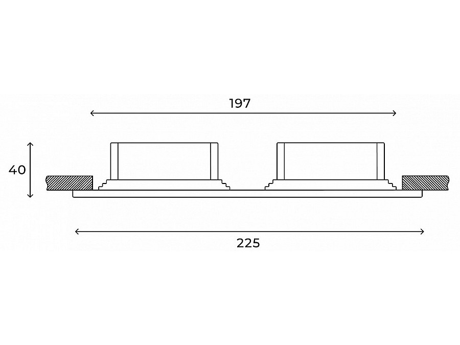Встраиваемый светильник Hesby Lighting Drammen HSBL_0092