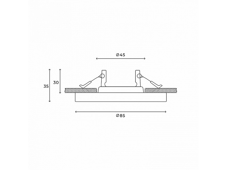 Встраиваемый светильник Hesby Lighting Clarity HSBL_0133