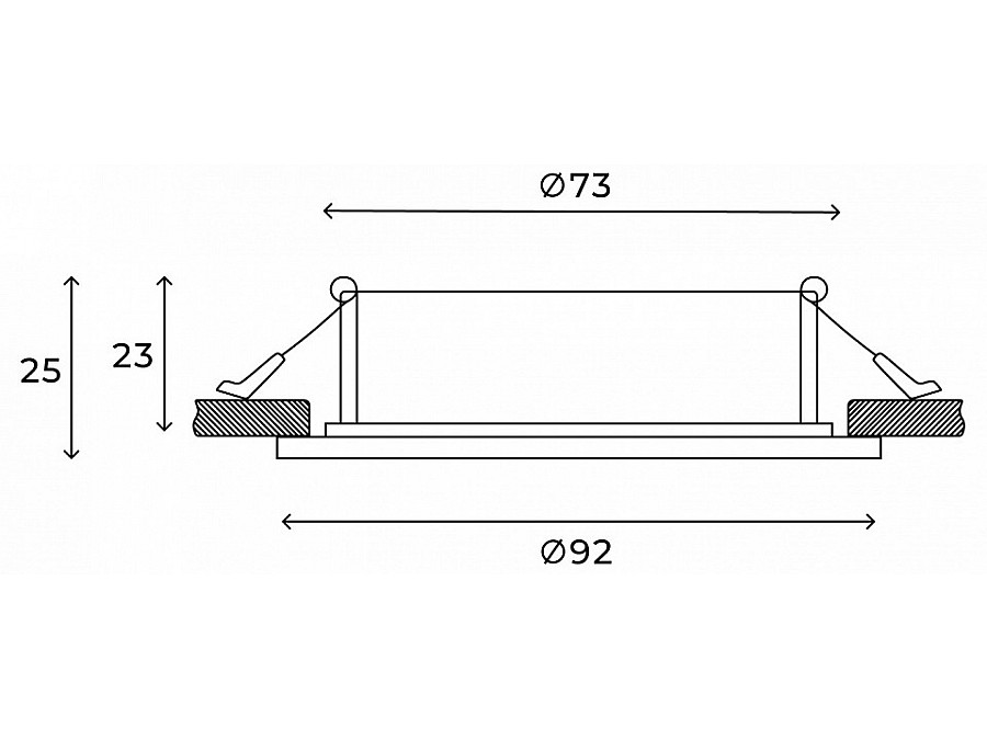 Встраиваемый светильник Hesby Lighting Eclipse HSBL_0110