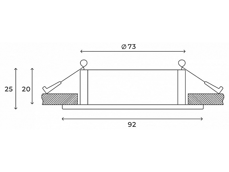 Встраиваемый светильник Hesby Lighting Breeze HSBL_0176