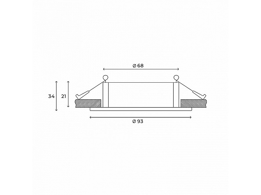 Встраиваемый светильник Hesby Lighting Bodo HSBL_0104
