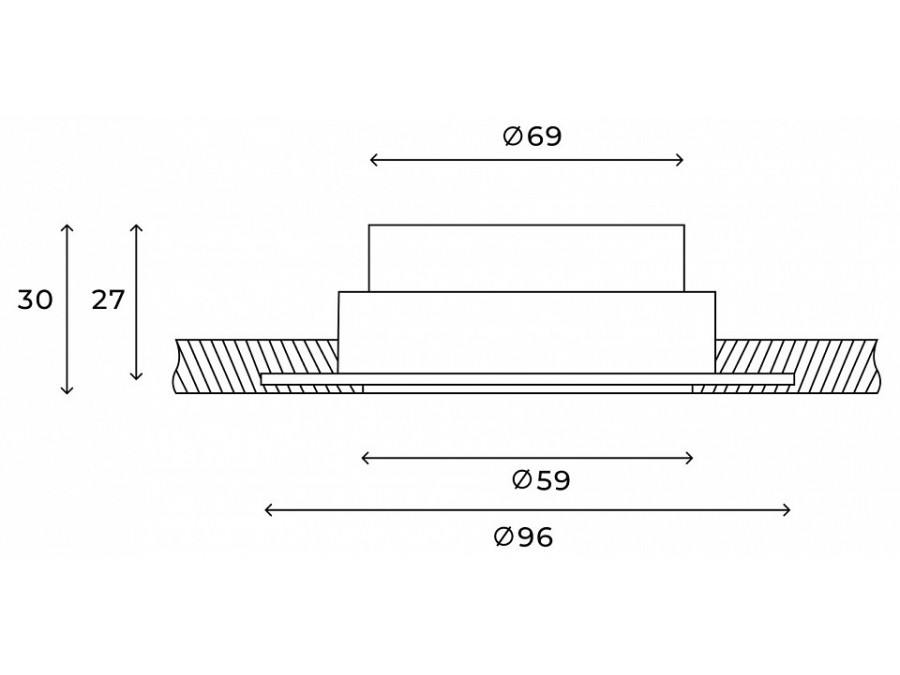 Встраиваемый светильник Hesby Lighting Stockholm HSBL_0218
