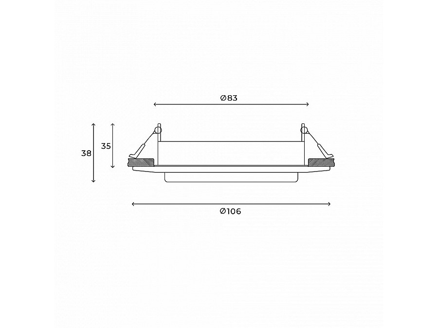 Встраиваемый светильник Hesby Lighting Orbit HSBL_0131