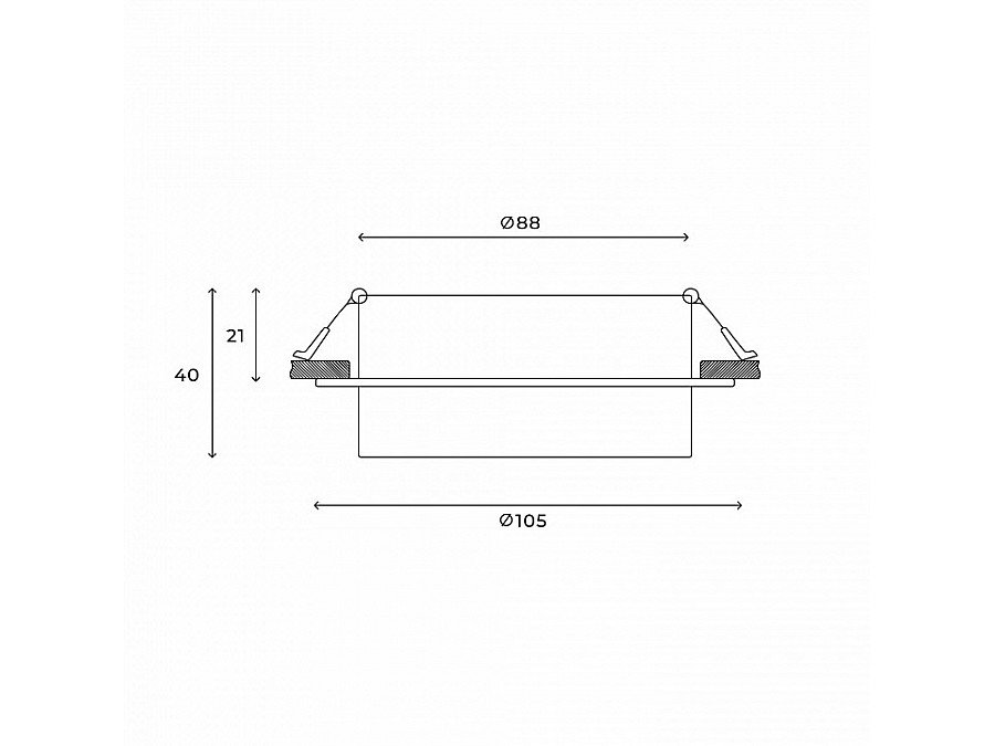 Встраиваемый светильник Hesby Lighting Nimbus HSBL_0127