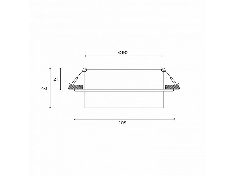 Встраиваемый светильник Hesby Lighting Nimbus HSBL_0128
